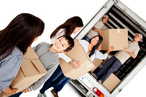 House movers working on a residential move in Westwimbledon