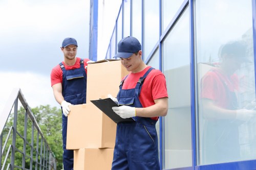 Small removal van serving homes and flats in West Wimbledon