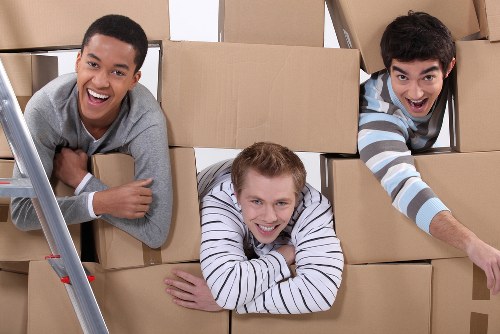Professional movers loading belongings for a local relocation