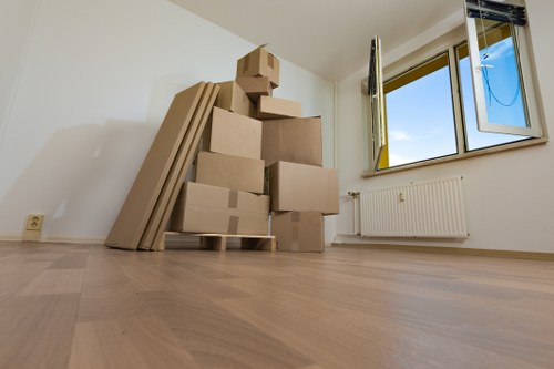 Removal team preparing a home move in Westwimbledon