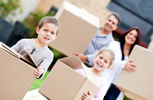 House removalists working carefully in a West Wimbledon home