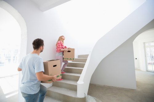 Packing and moving office equipment during a Westwimbledon relocation