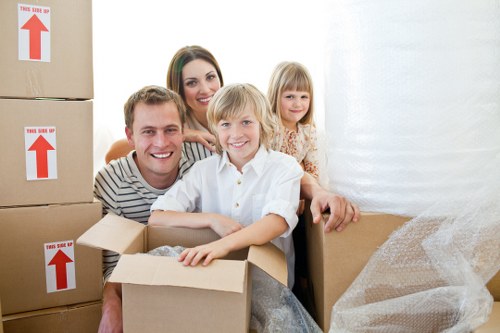 Loading furniture into a moving truck in Westwimbledon
