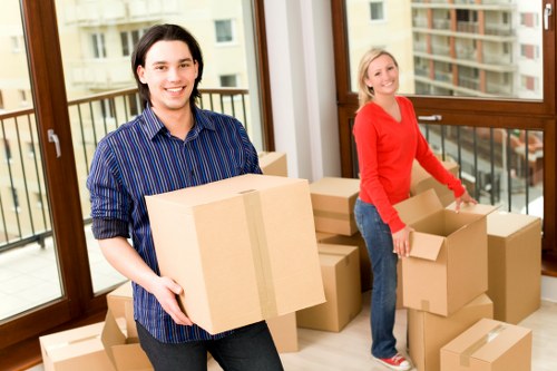 Loading furniture and boxes for a Westwimbledon van job